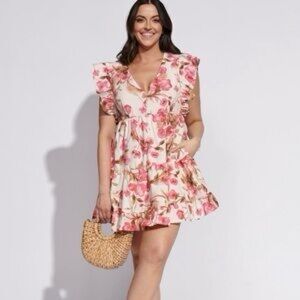 Abercrombie & Fitch Pink Floral Mini Dress